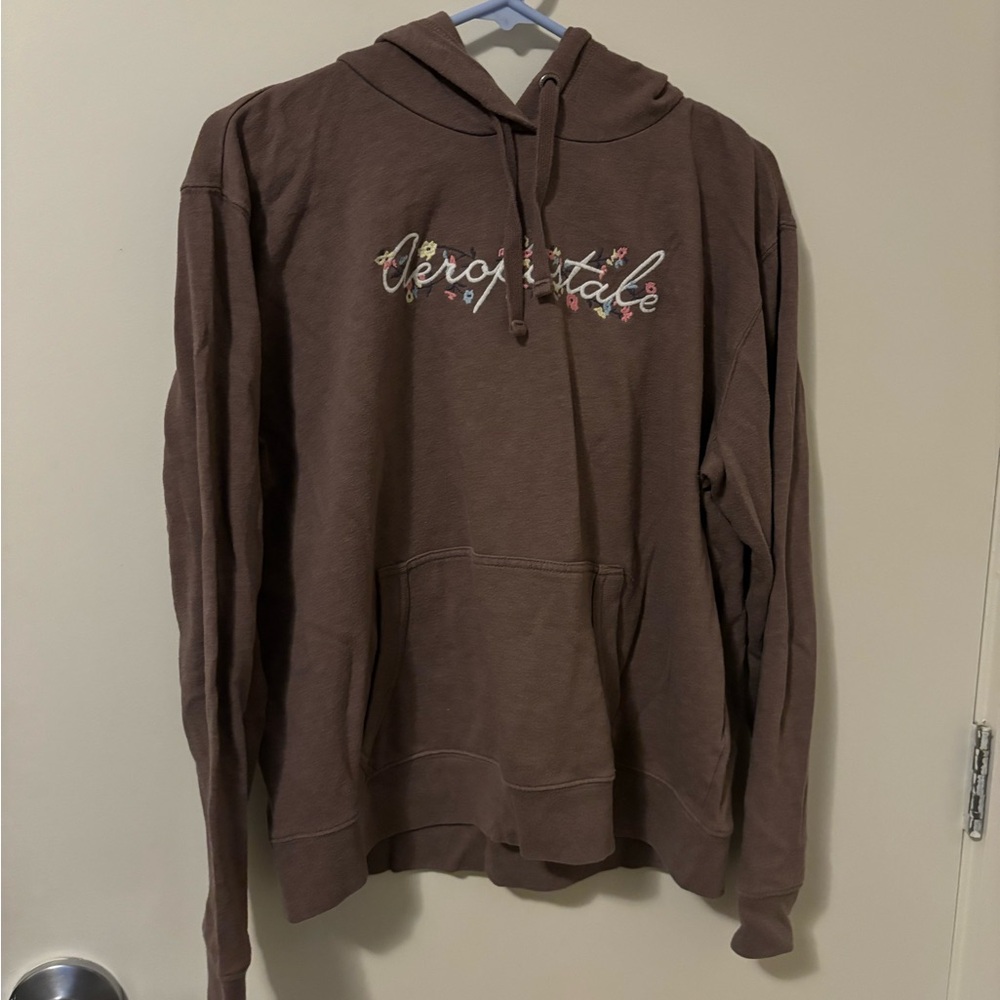 Brown Floral Aeropostale Hoodie